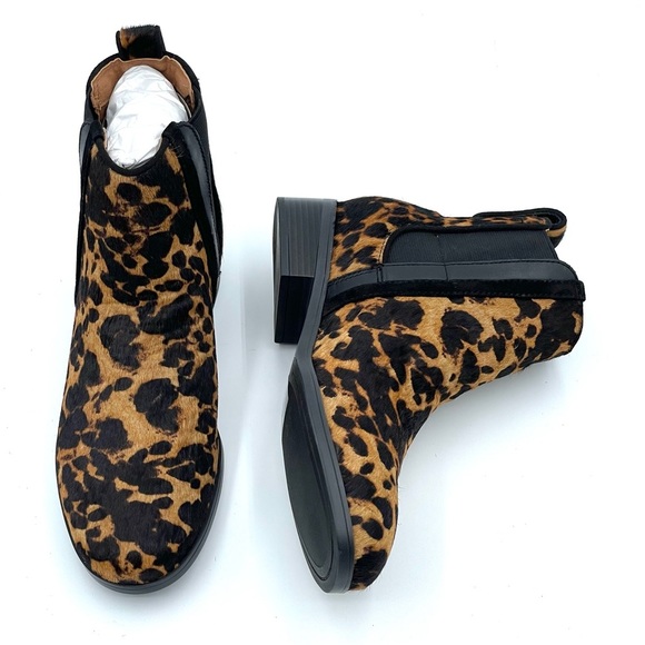 Women S Rockport Larkyn Chelsea Boot Leopard Hair Size 7M NIB - Picture 15 of 17